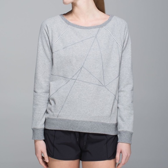 lululemon athletica Tops - Lululemon Crew Love Pullover *Reflective Heathered Medium Grey